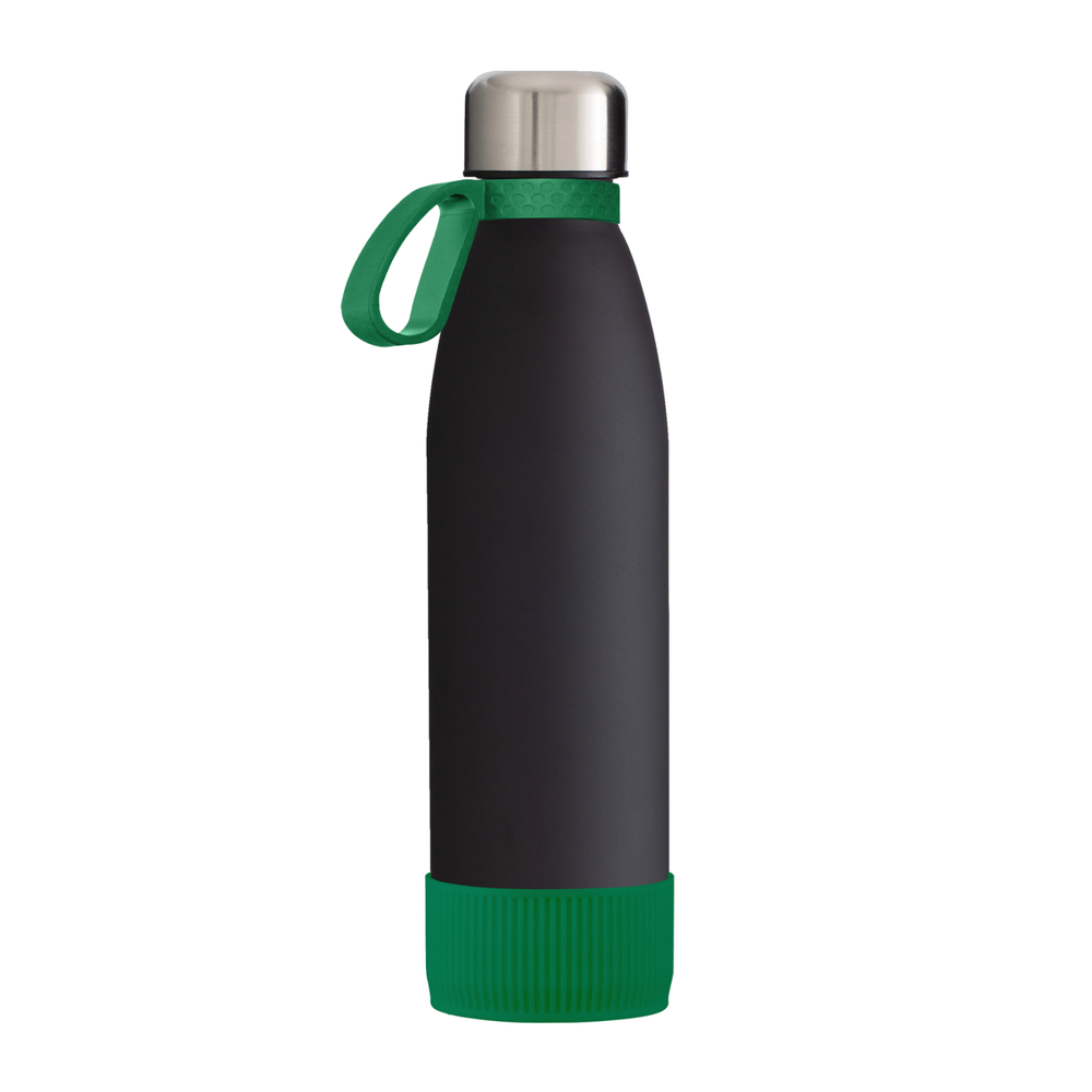 Fles RETUMBLER-myTOULON GLASS - groen, zwart