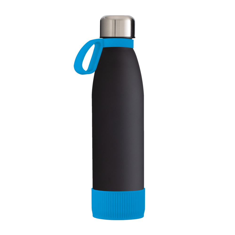 Fles RETUMBLER-myTOULON GLASS - cyaan, zwart