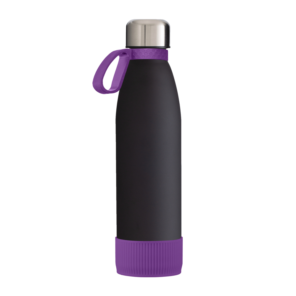 Fles RETUMBLER-myTOULON GLASS - paars, zwart