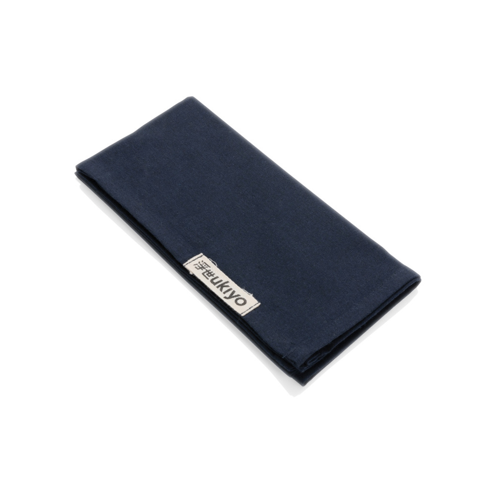 Ukiyo Aware™ 180gr 4-delige set recycled katoenen servetten - donkerblauw (± PMS 539)