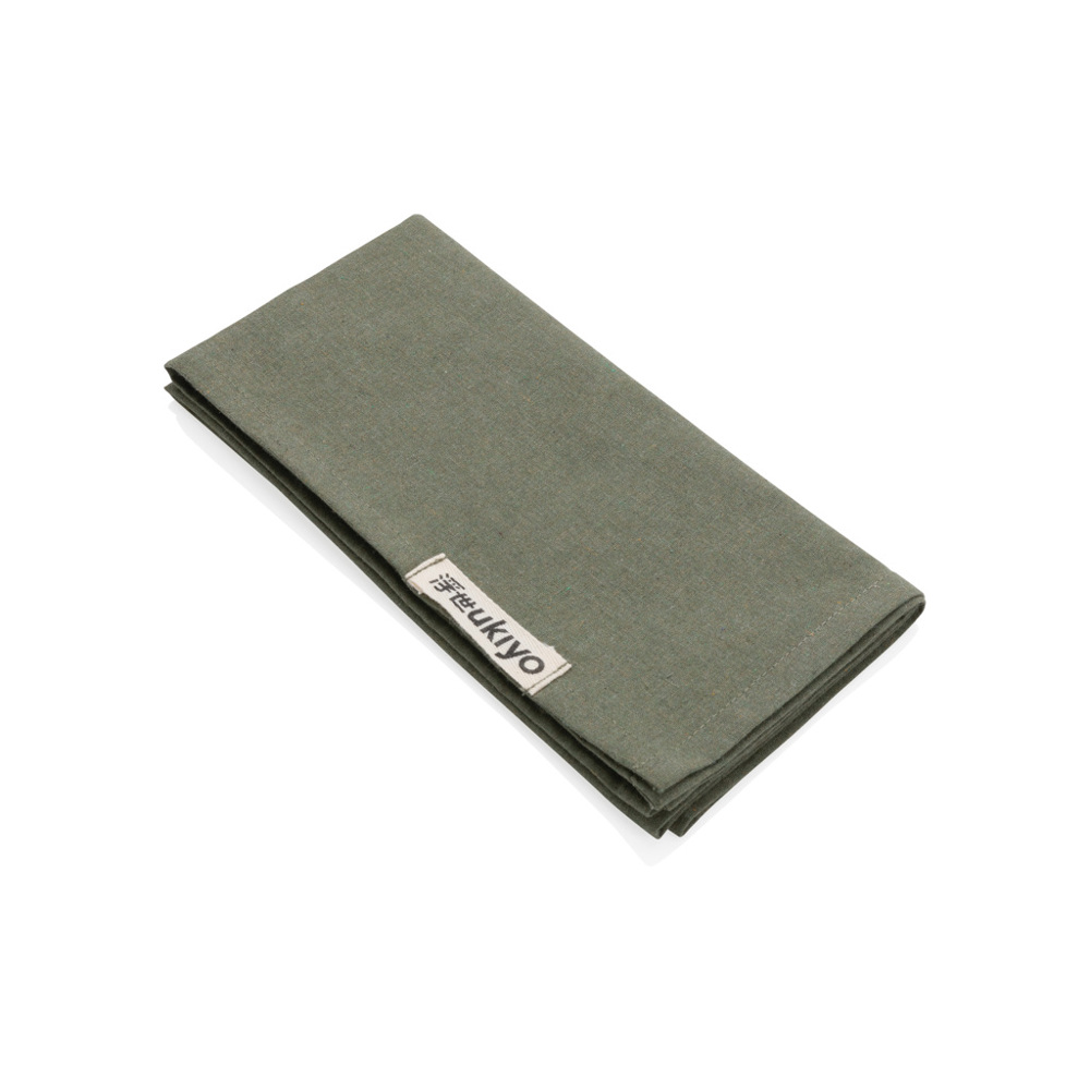Ukiyo Aware™ 180gr 4-delige set recycled katoenen servetten - groen (± PMS 5615)